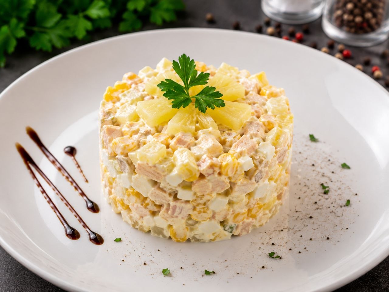 Салат Ананасовий рай